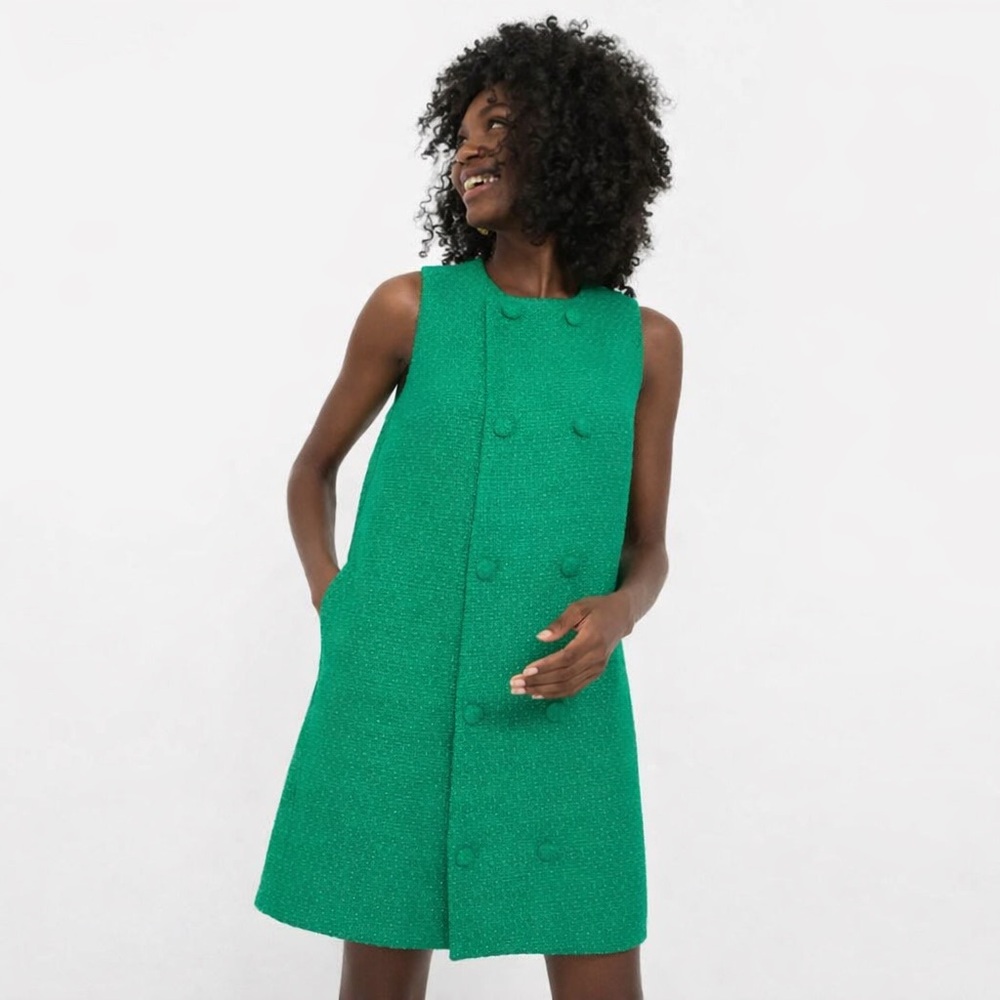 Tuckernuck Vibrant Green Sleeveless Mini Dress